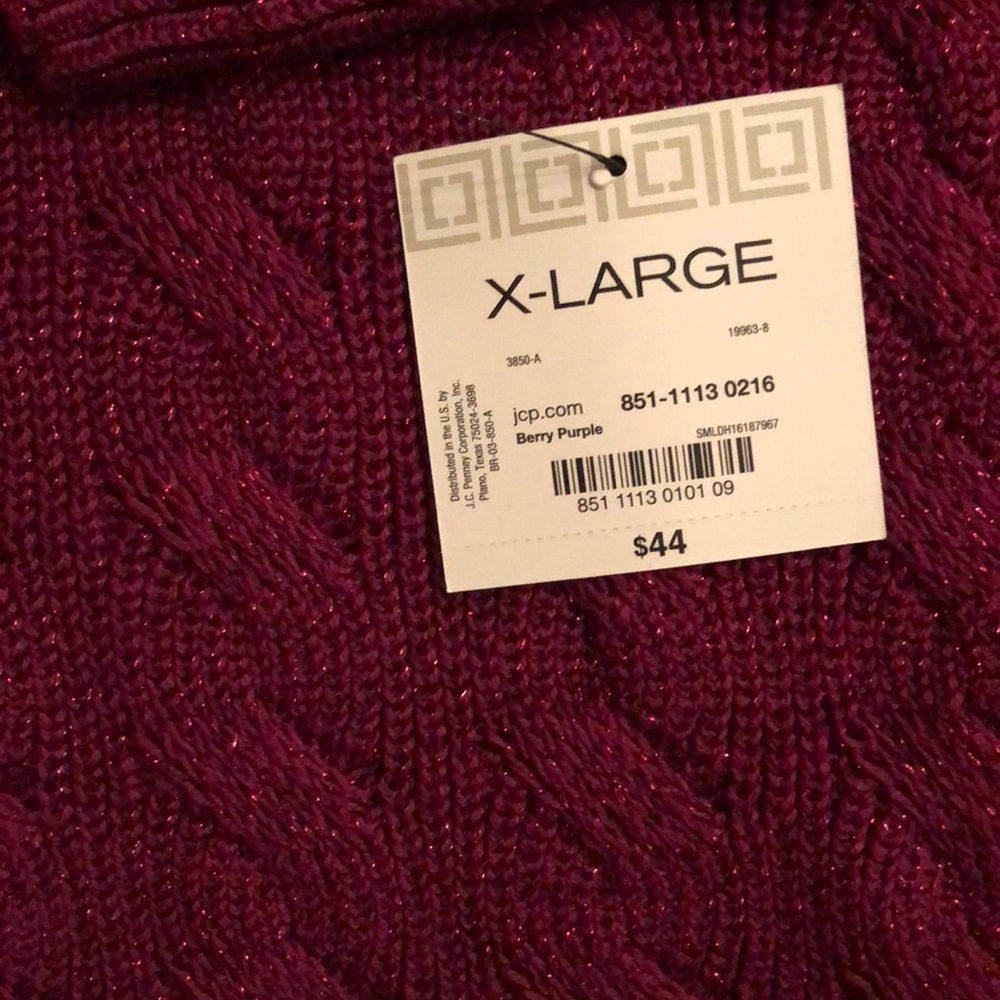 Liz Claiborne Long Sleeve Shaker Sweater - Picture 6 of 6